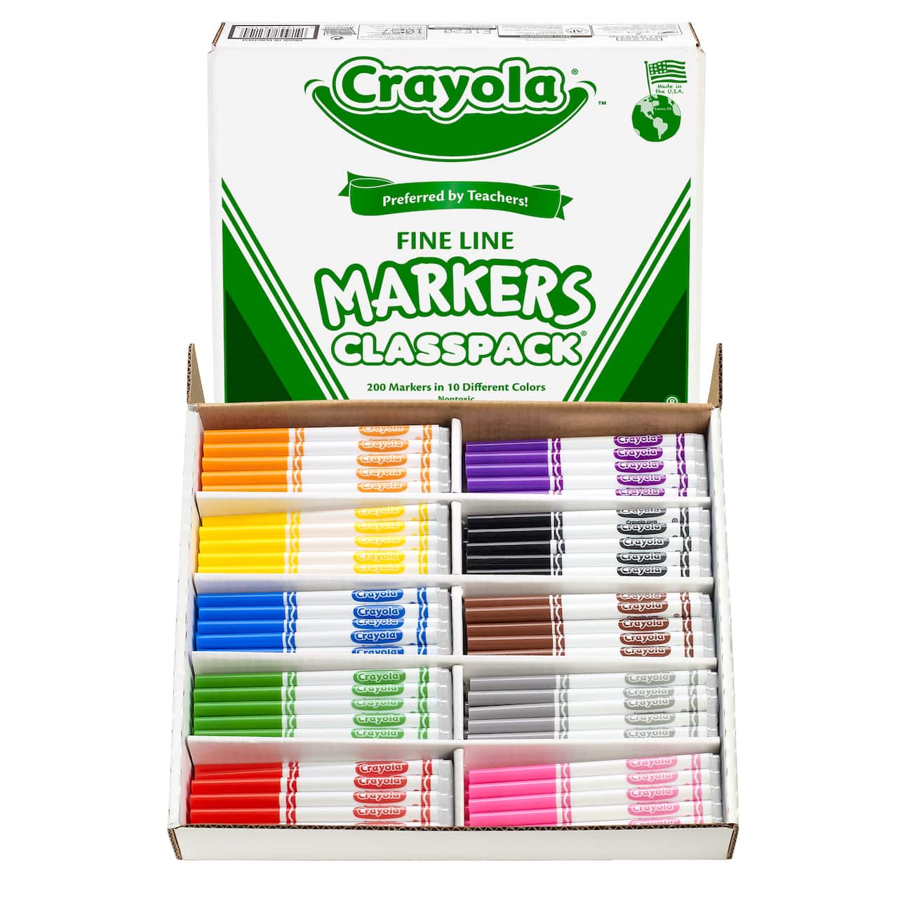 Crayola® Classpack® Fine Line Markers, Pack of 200